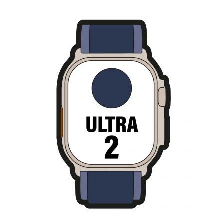 Apple Watch Ultra 2 GPS + Cellular 49mm Caja de Titanio Correa Loop Trail Azul S/M